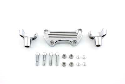 V-Twin Manufacturing 2" Motorcycle Handlebar Riser Set, Chrome - Set
